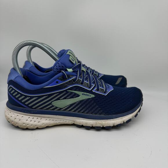 Brooks Ghost Peacoat Blue Running Sneakers Womens Size 6.5 Athletic Training Gym - Picture 8 of 15